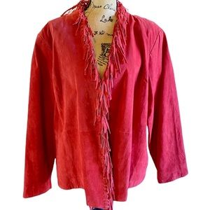 Genuine Suede Fringe Jacket 3X